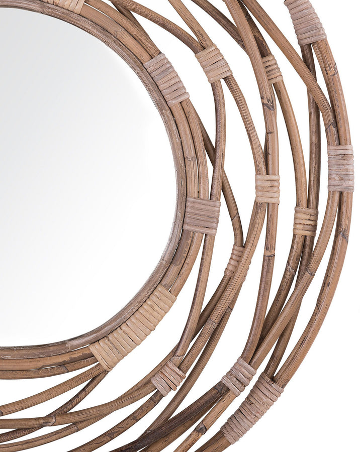 Wall Mirror Burgis Rattan Sand Beige