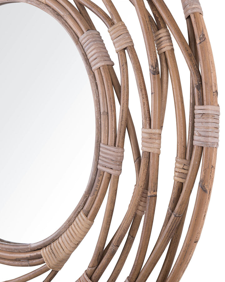 Wall Mirror Burgis Rattan Sand Beige