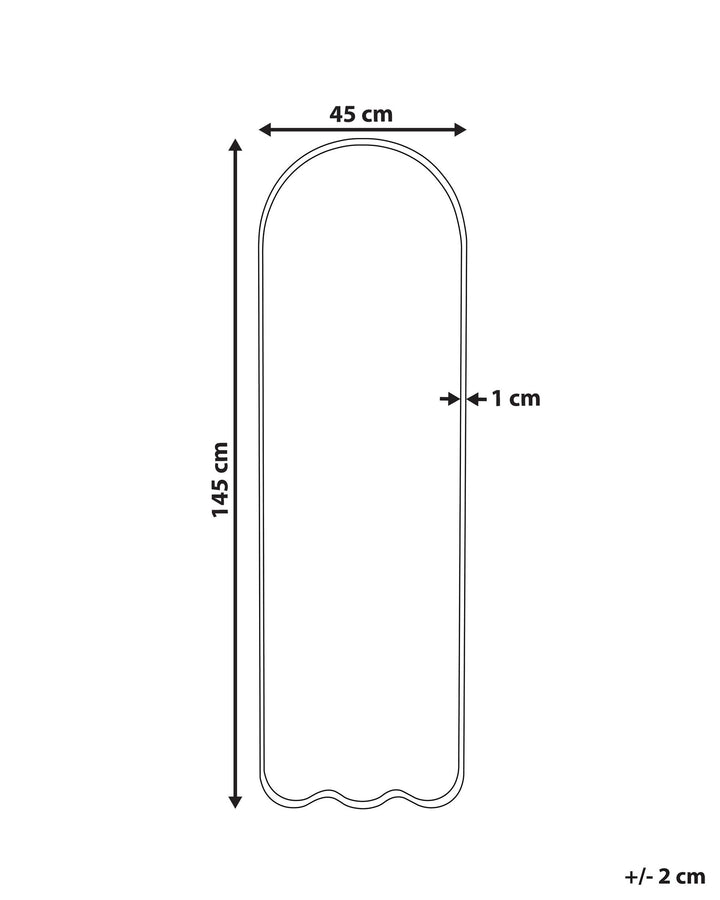 Wall Mirror Bussy Metal Off-White