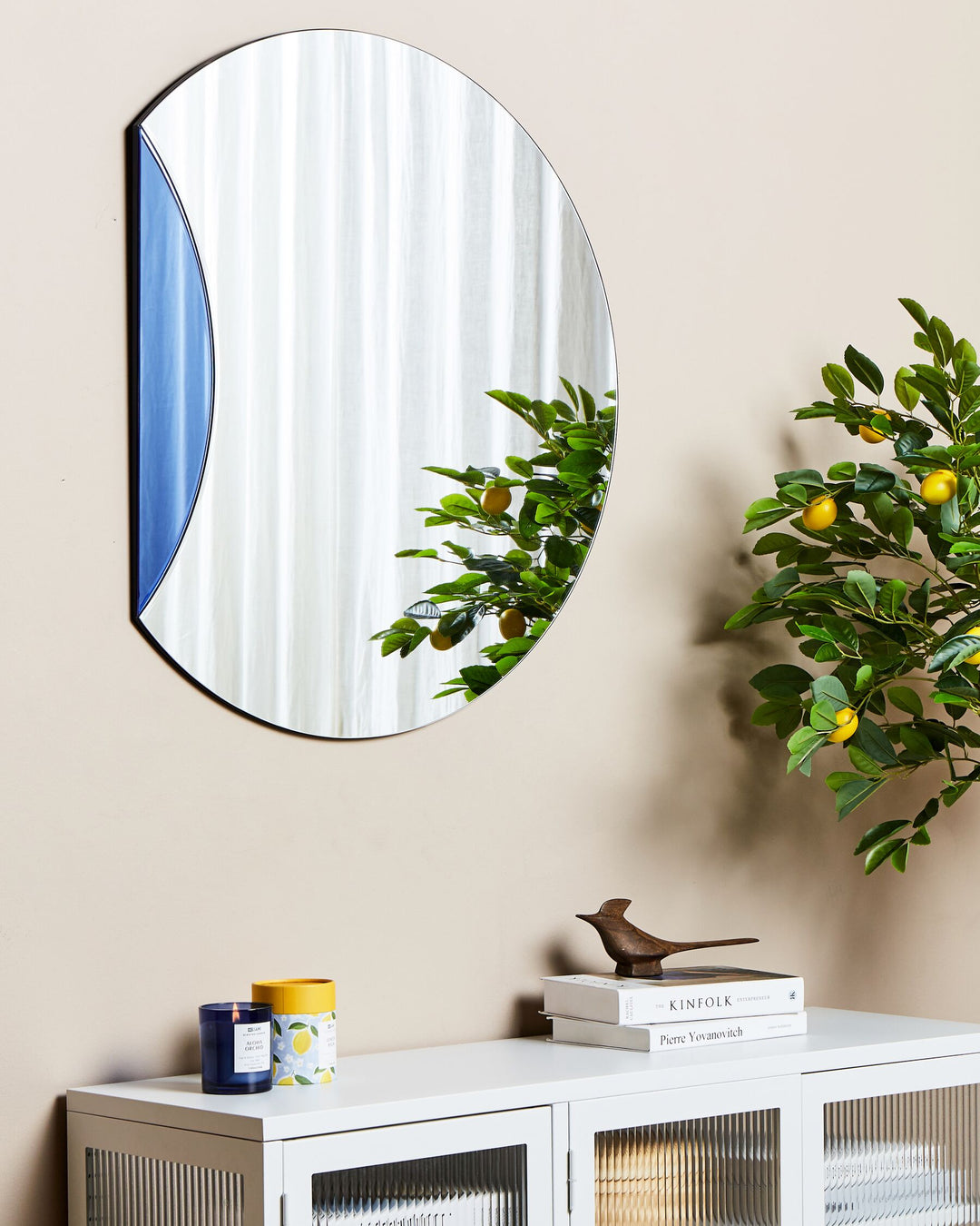 Wall Mirror Cambrai Blue