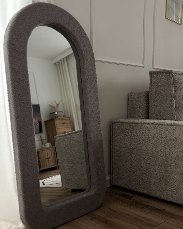 Wall Mirror Cervon Boucle Taupe