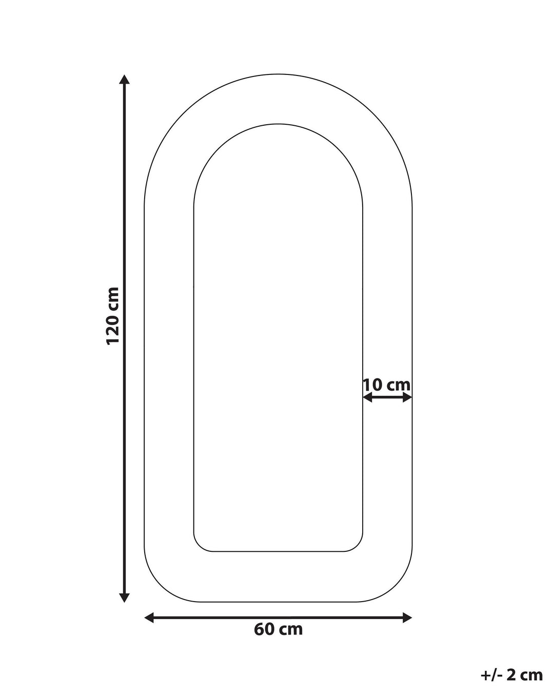 Wall Mirror Cervon Boucle Taupe