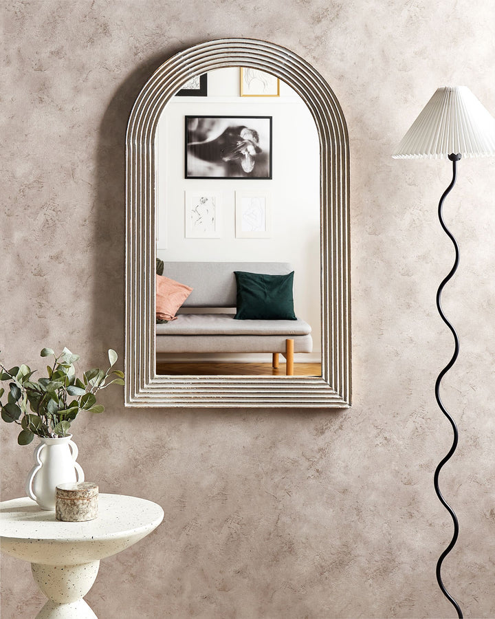 Wall Mirror Chandon Mango Wood White