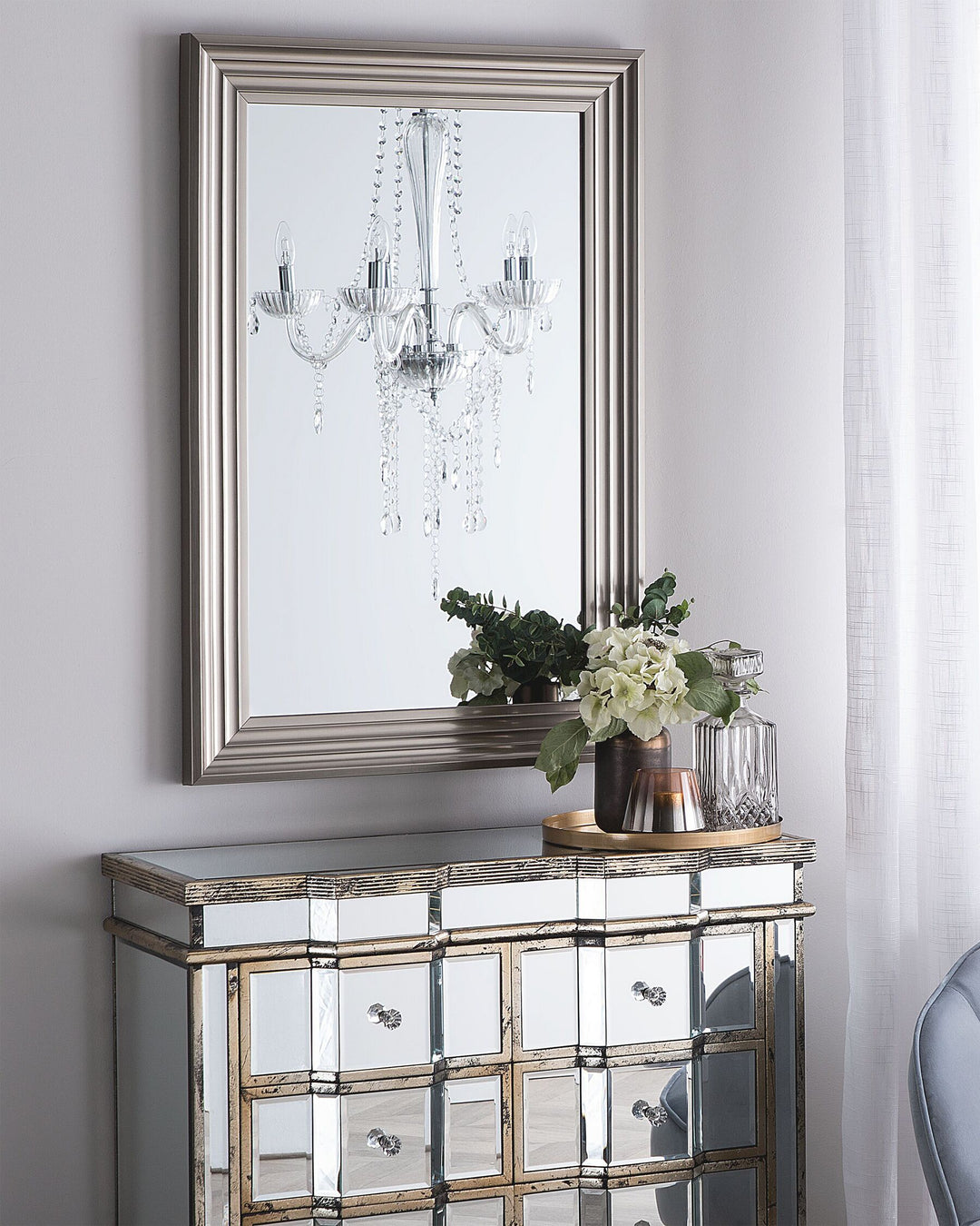 Wall Mirror Chatain Silver