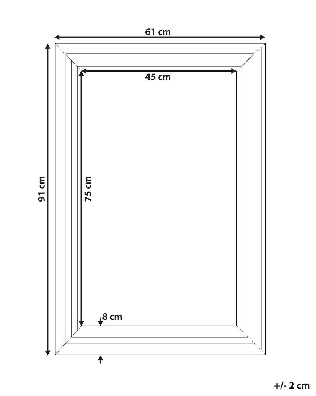 Wall Mirror Chatain Silver