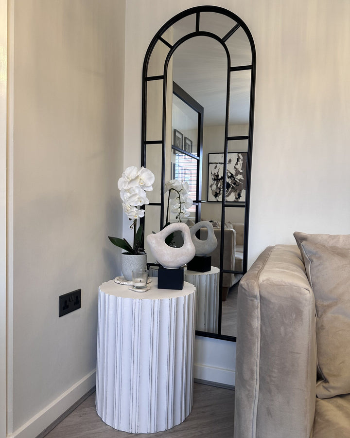 Wall Mirror Crosses Metal Black