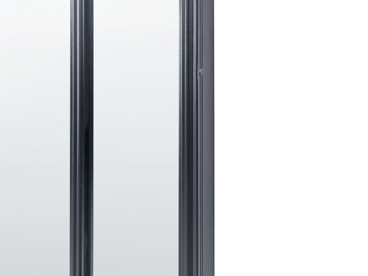 Wall Mirror Crosses Metal Black