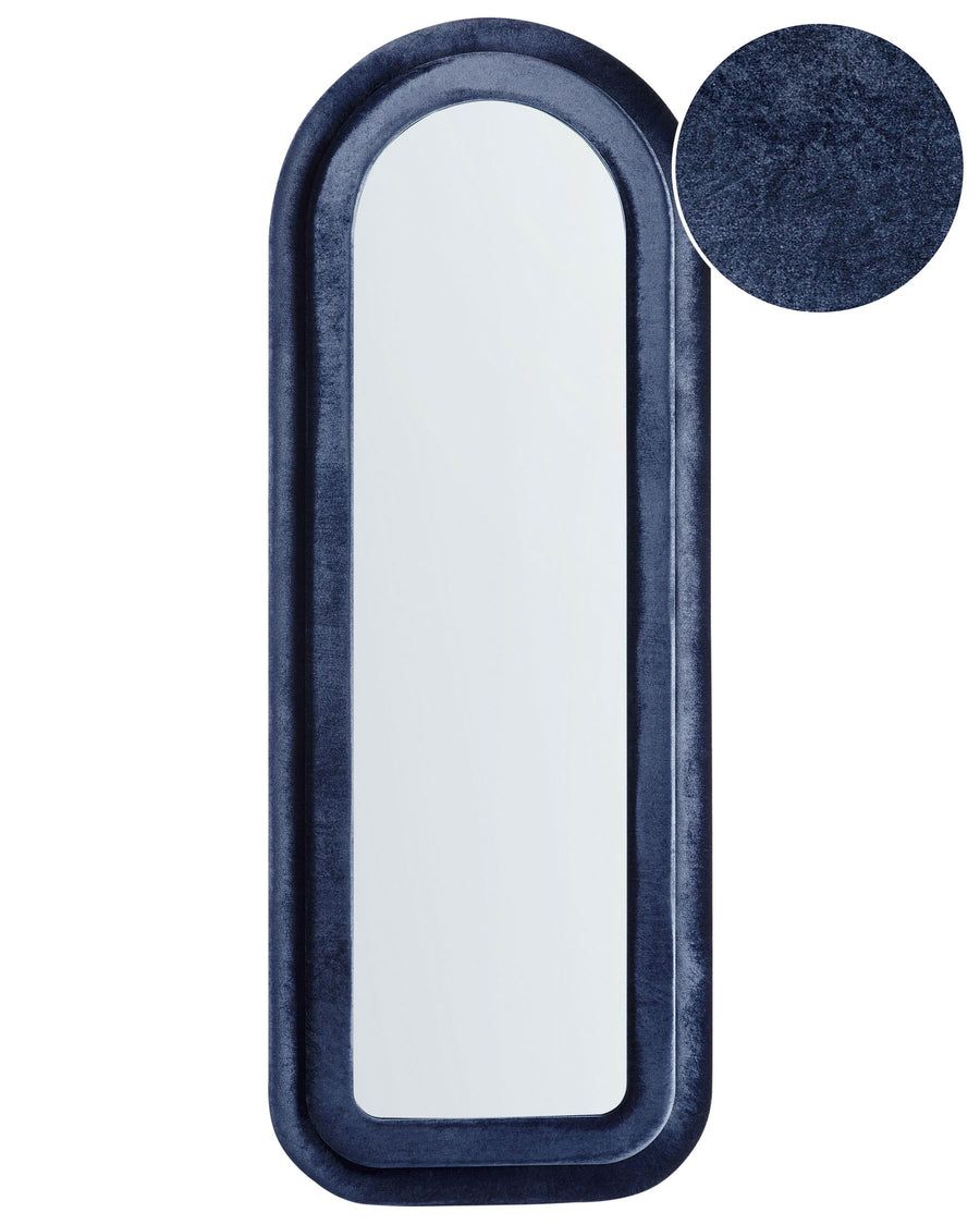 Wall Mirror Culan Velvet Dark Blue