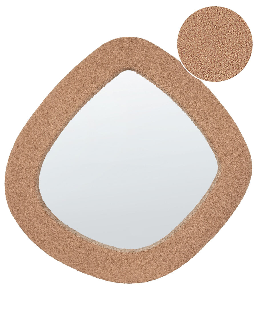 Wall Mirror Epiry Boucle Light Brown