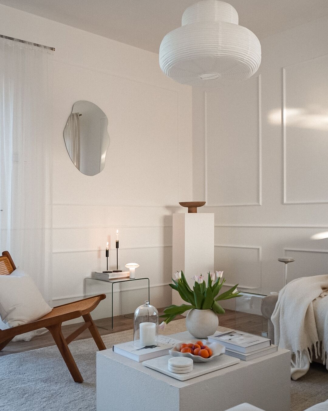 Wall Mirror Falaise Silver