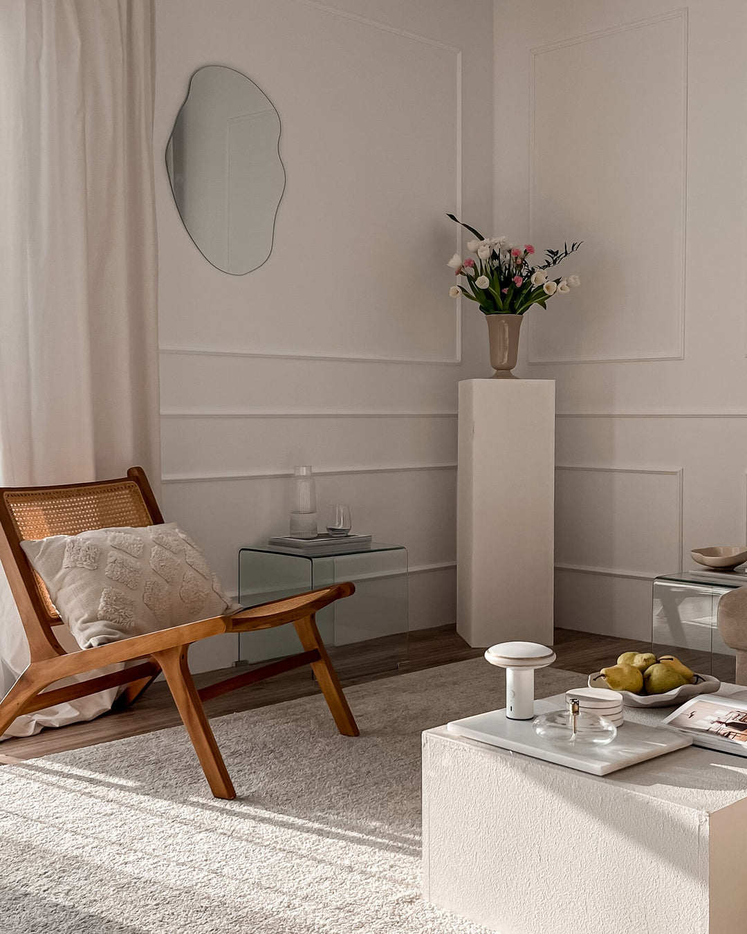 Wall Mirror Falaise Silver