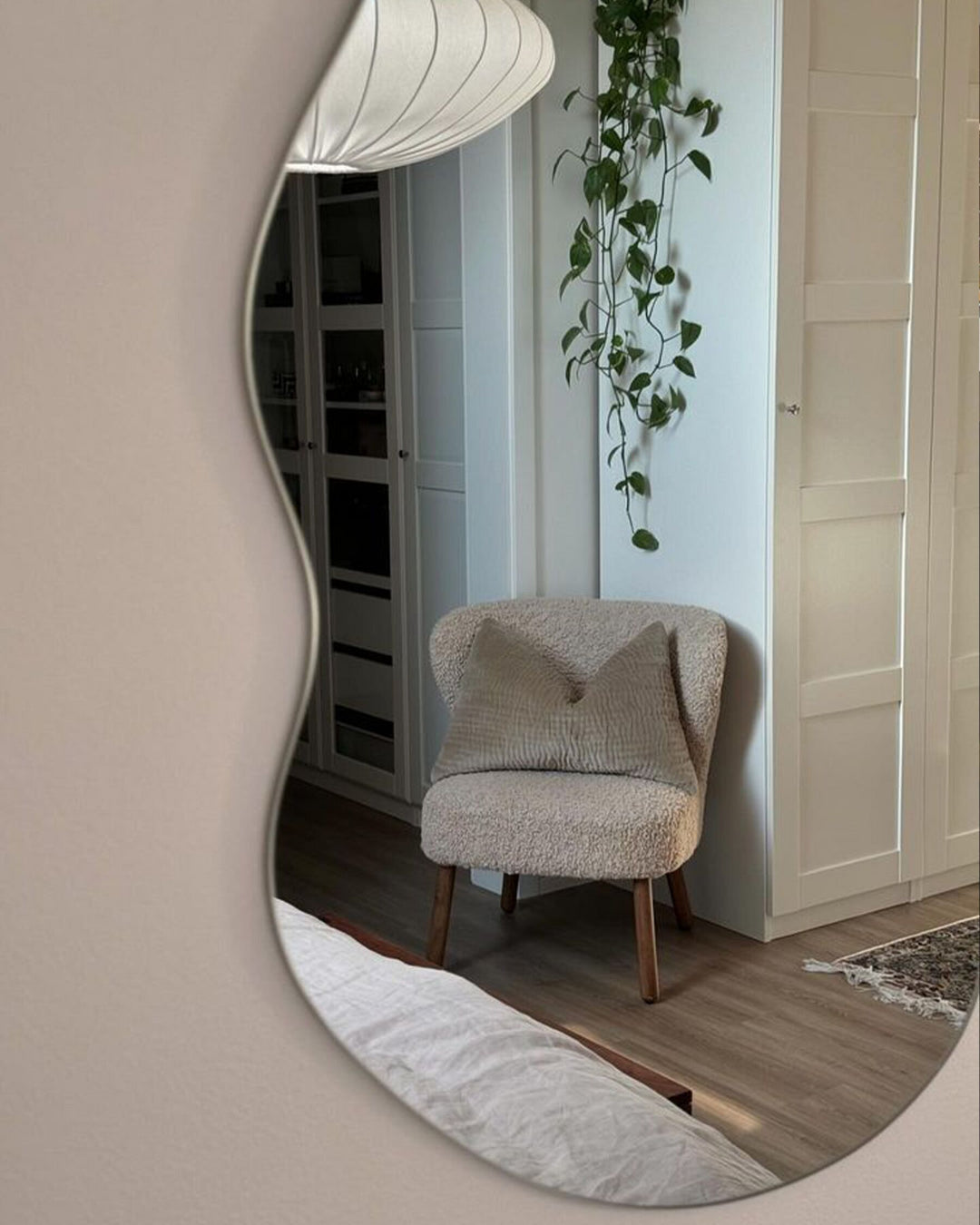 Wall Mirror Falaise Silver