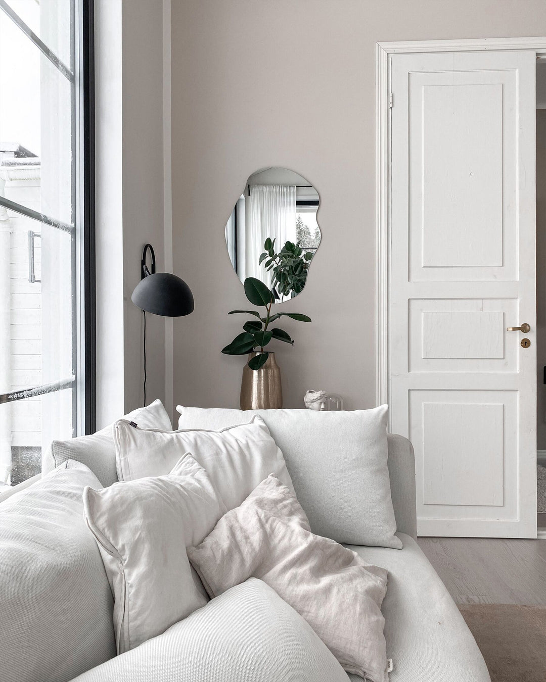 Wall Mirror Falaise Silver