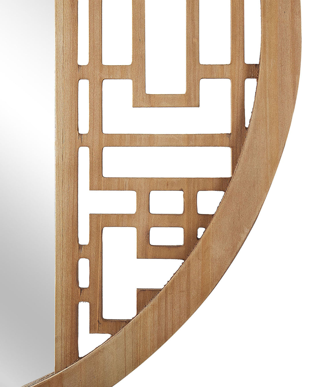 Wall Mirror Firminy Fir Wood Natural