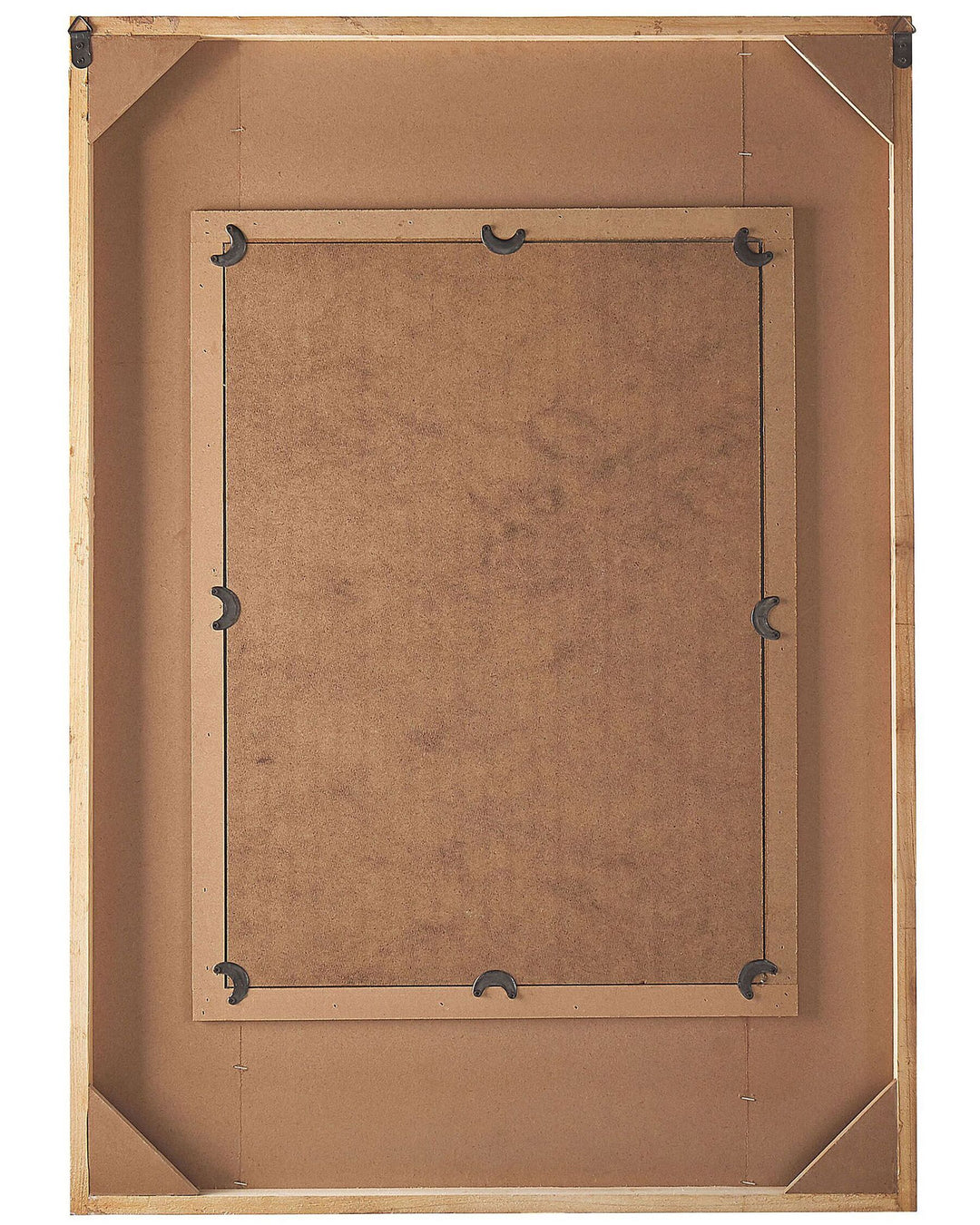 Wall Mirror Hizote  Fir Wood Brown