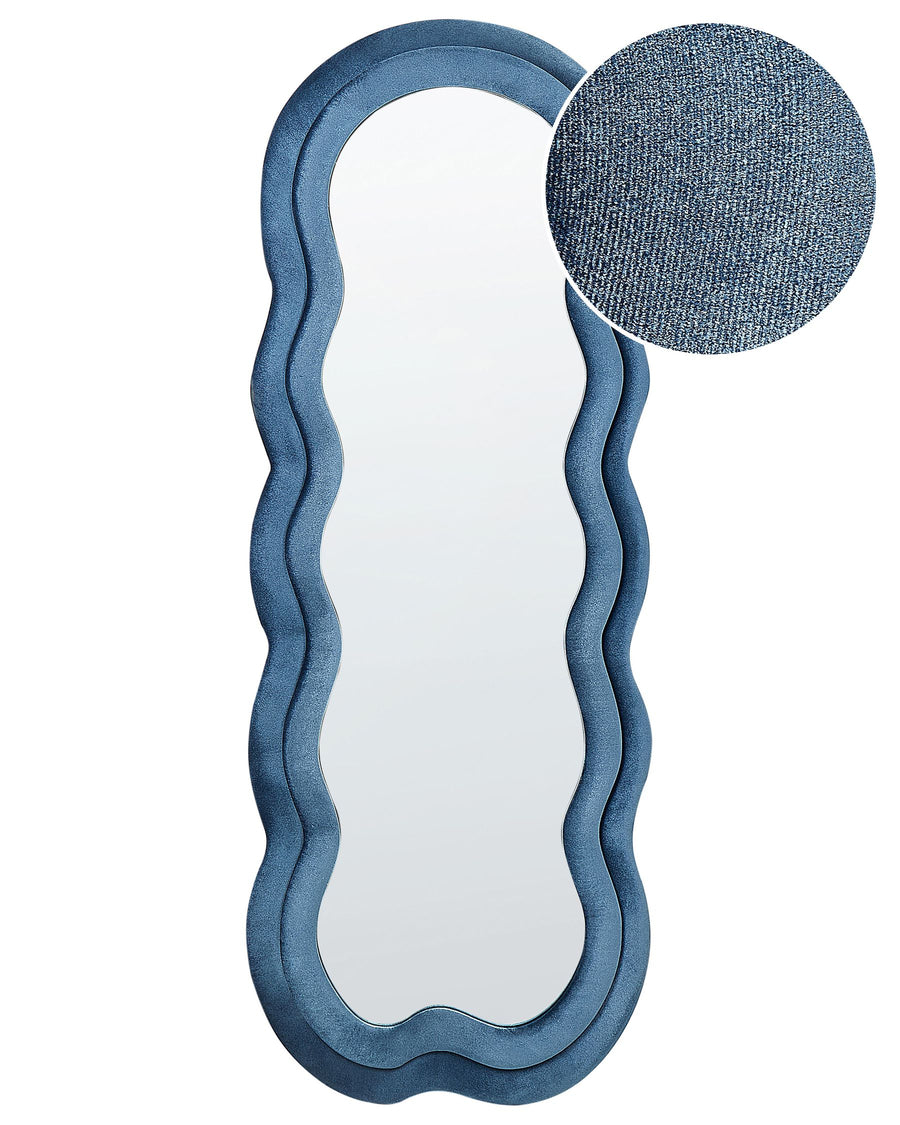 Wall Mirror Lacs Velvet Blue