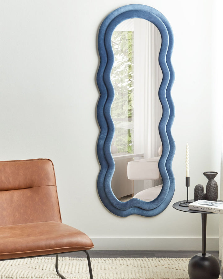 Wall Mirror Lacs Velvet Blue