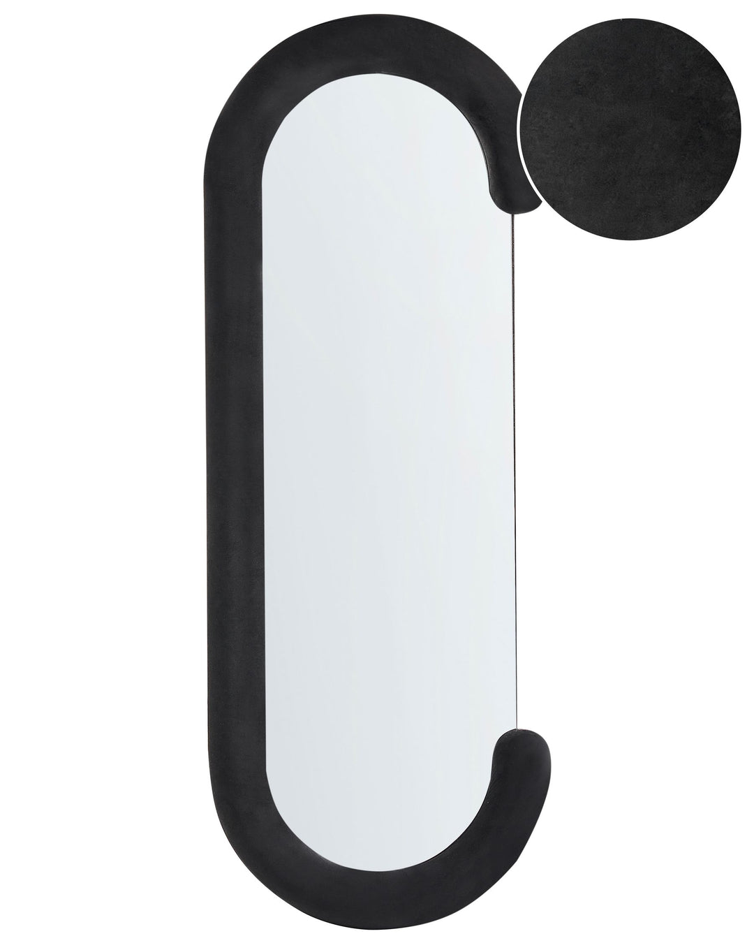 Wall Mirror Loches Velvet Black