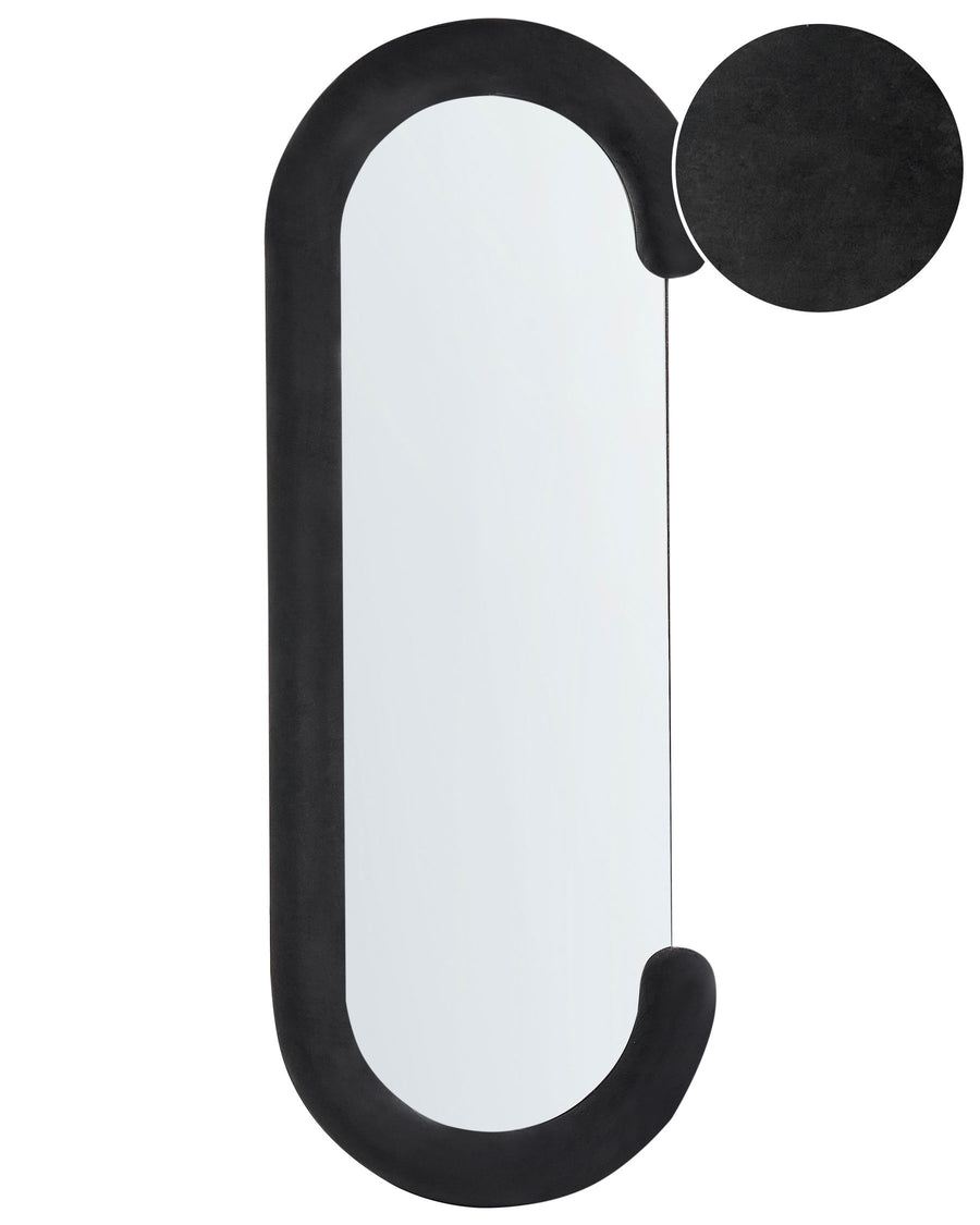 Wall Mirror Loches Velvet Black