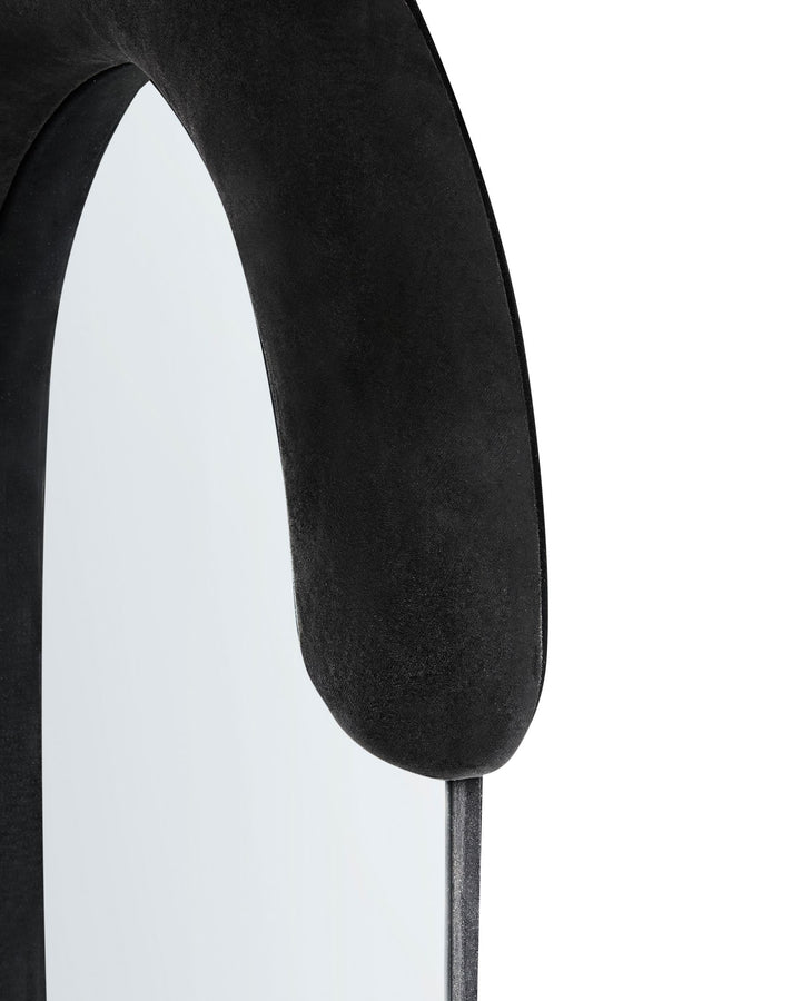 Wall Mirror Loches Velvet Black