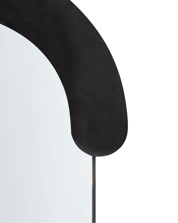 Wall Mirror Loches Velvet Black