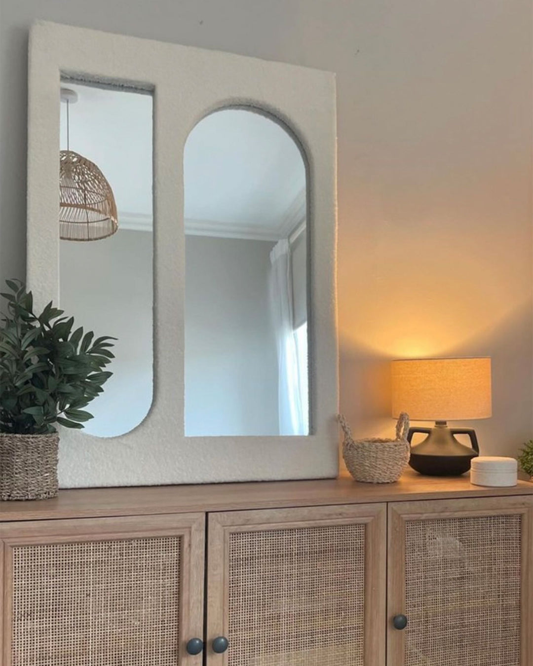 Wall Mirror Marcigny Boucle Off-White