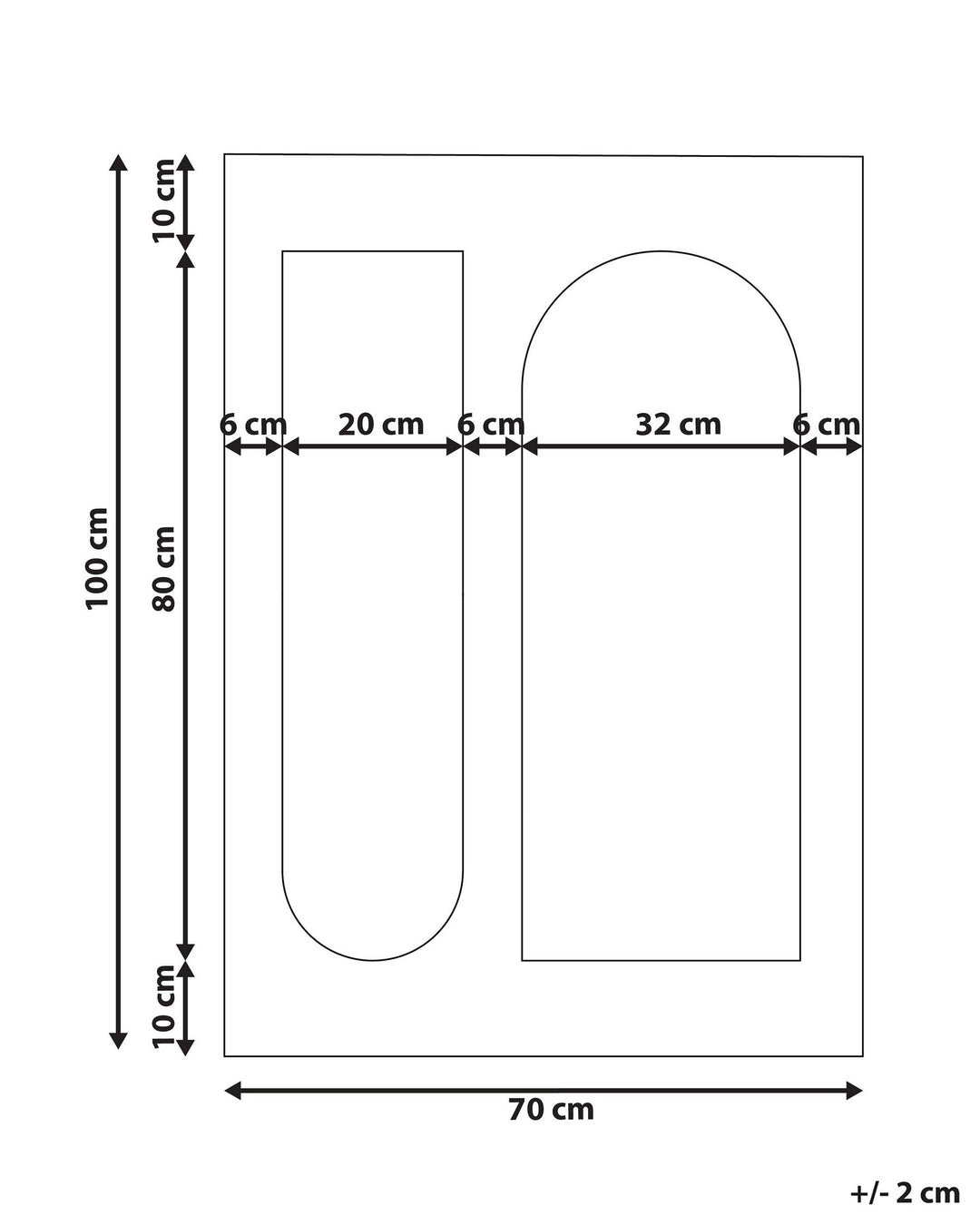 Wall Mirror Marcigny Boucle Off-White