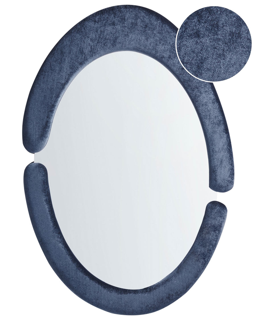 Wall Mirror Massay Velvet Dark Blue