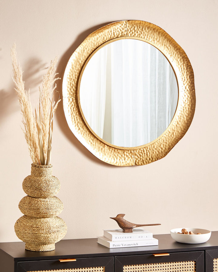 Wall Mirror Mercy Metal Gold