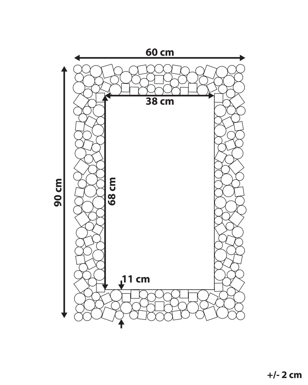 Wall Mirror Mernel Silver