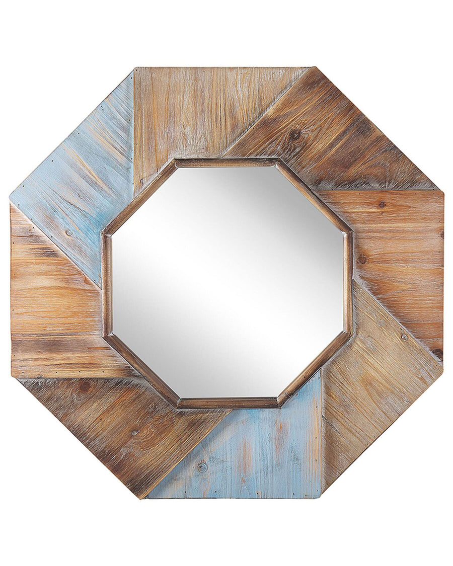 Wall Mirror Mirio Fir Wood Brown