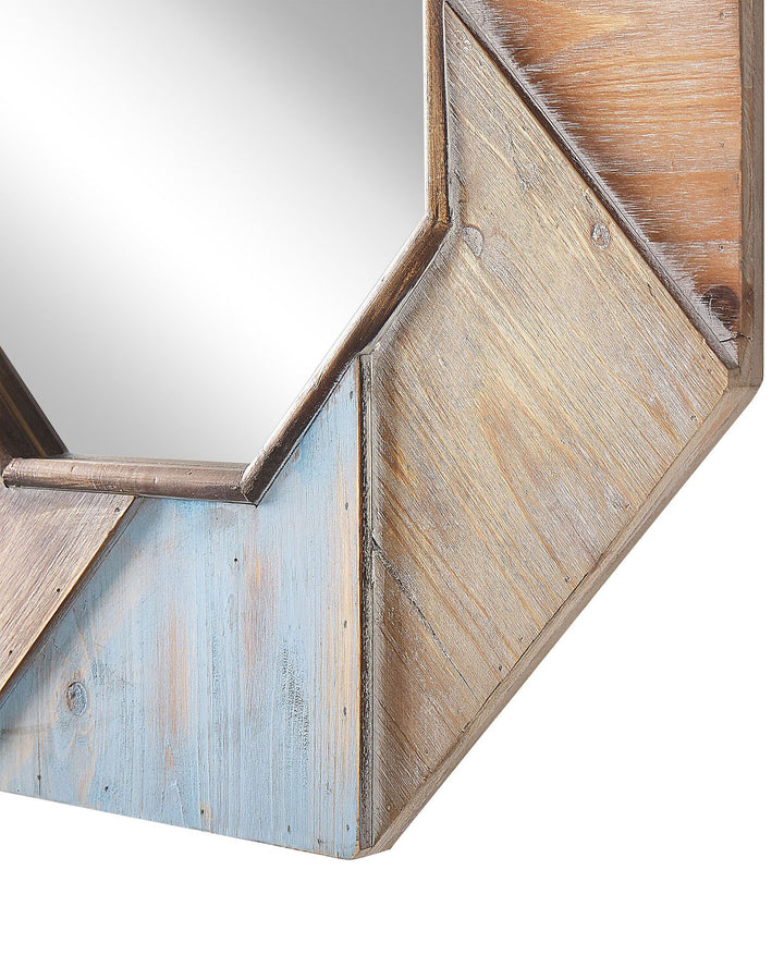 Wall Mirror Mirio Fir Wood Brown