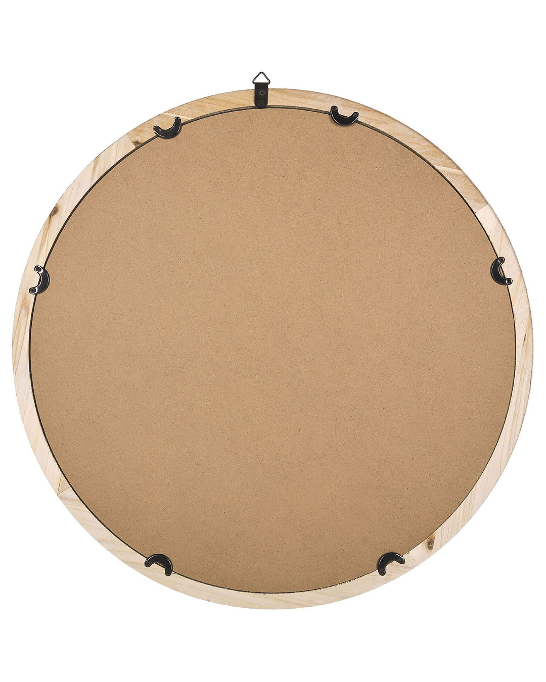 Wall Mirror Monclova Fir Wood Light Brown