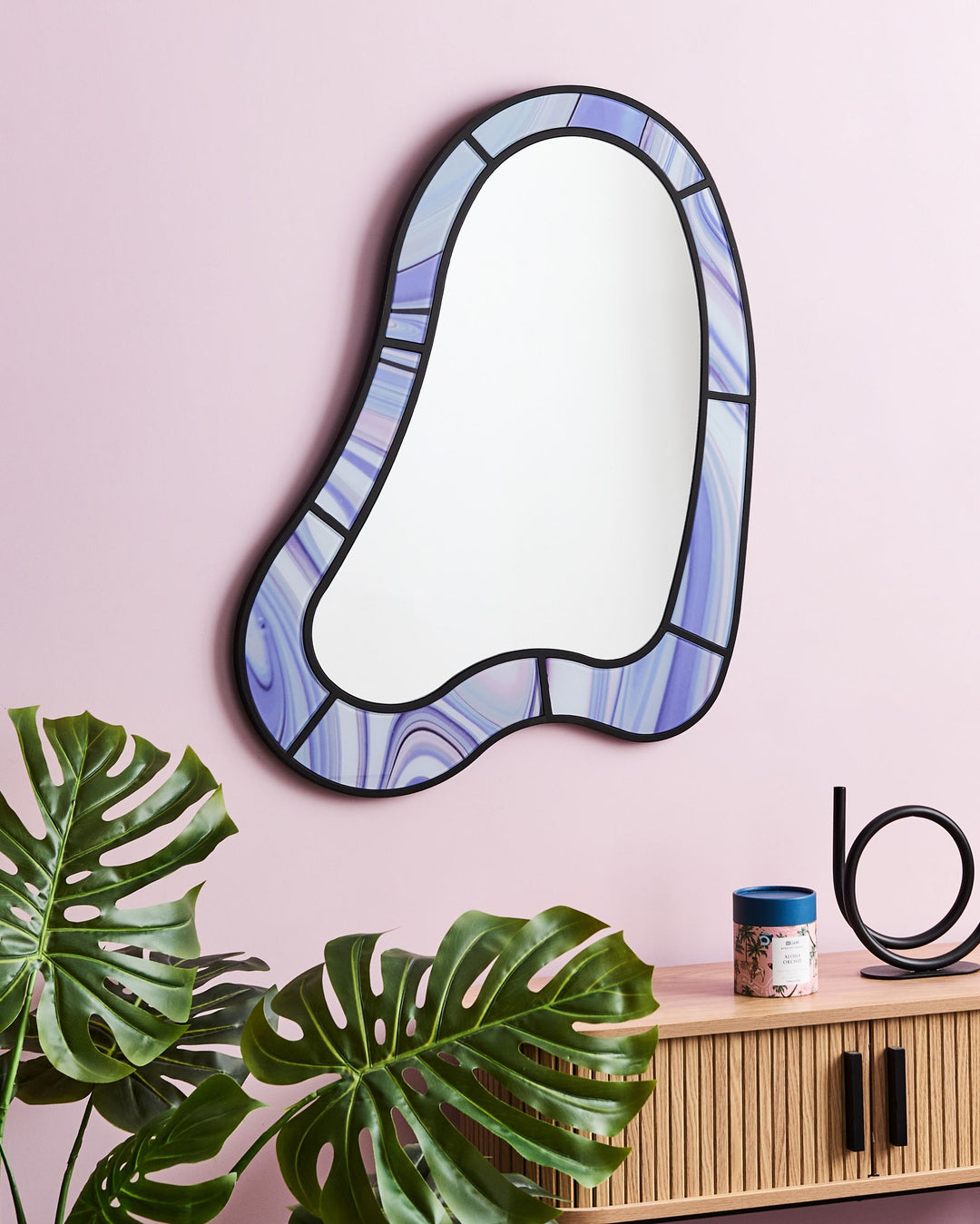 Wall Mirror Montsec Violet