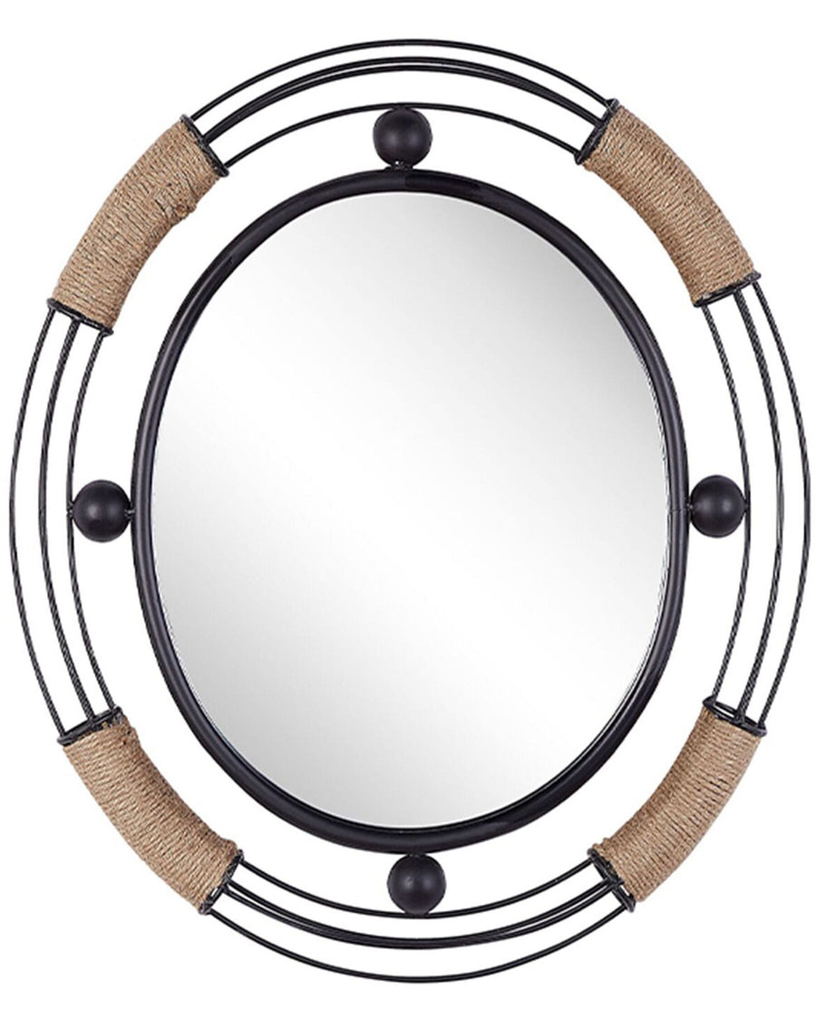 Wall Mirror Moulins Metal Black