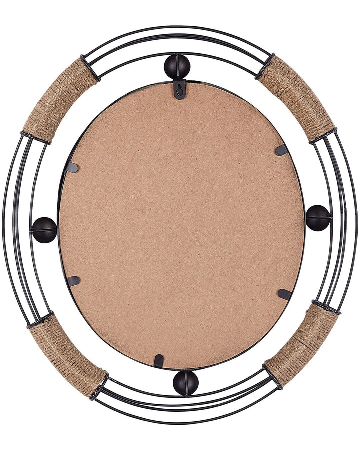 Wall Mirror Moulins Metal Black