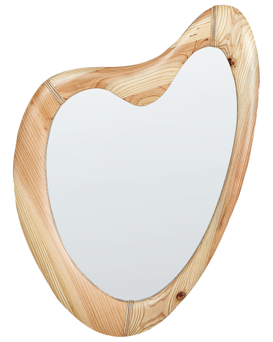 Wall Mirror Neure Fir Wood Natural Beige