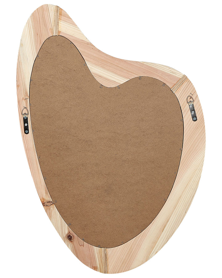 Wall Mirror Neure Fir Wood Natural Beige