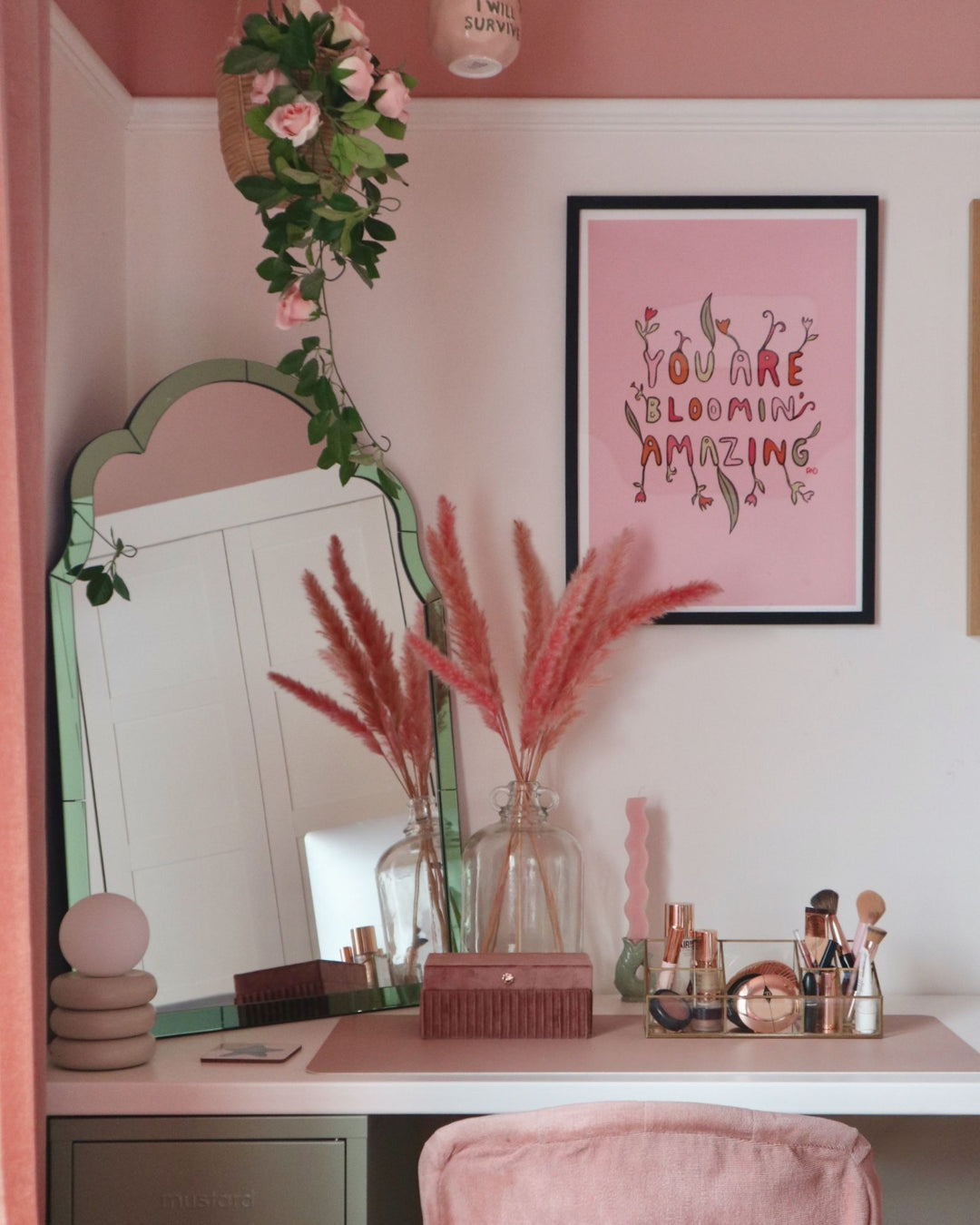 Wall Mirror Norville Green