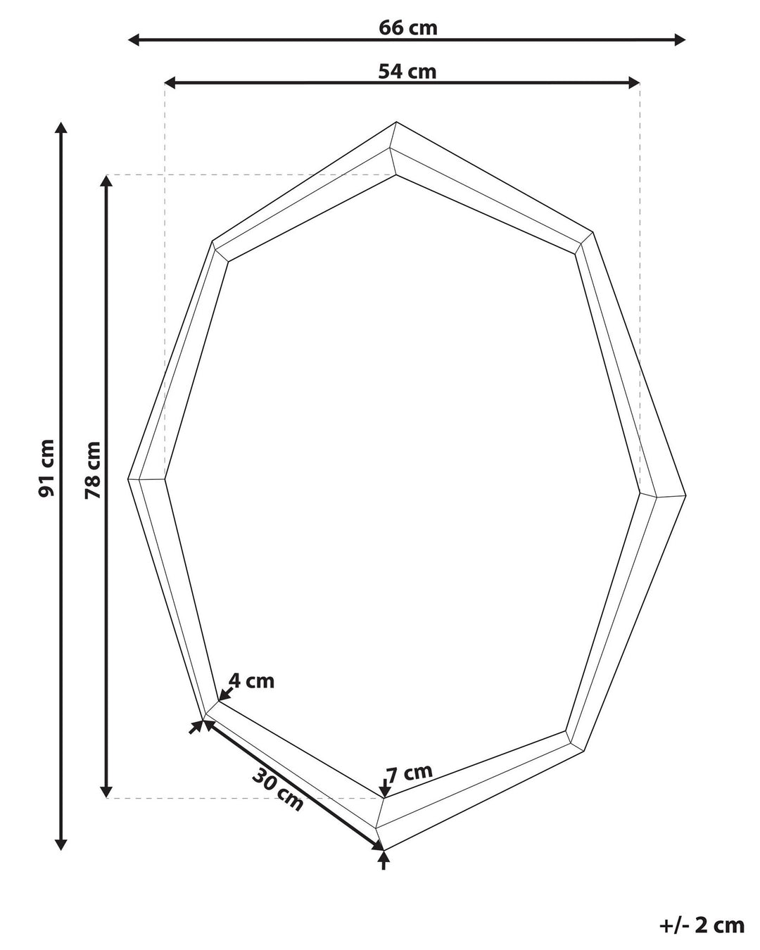 Wall Mirror Oeno Silver