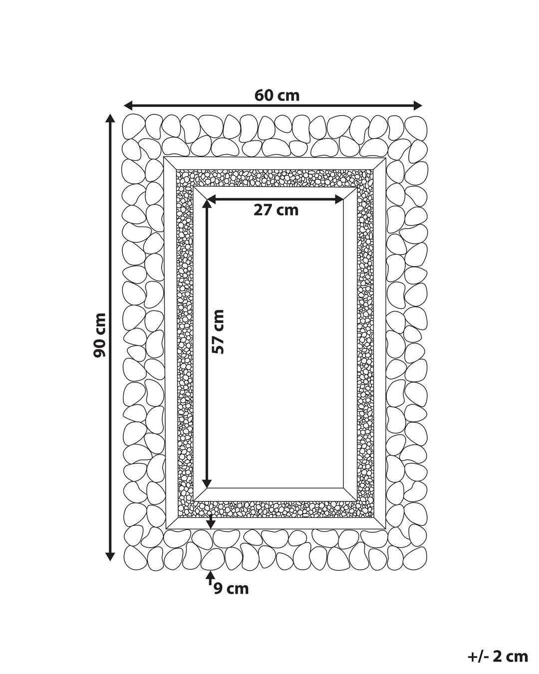 Wall Mirror Pabu Silver