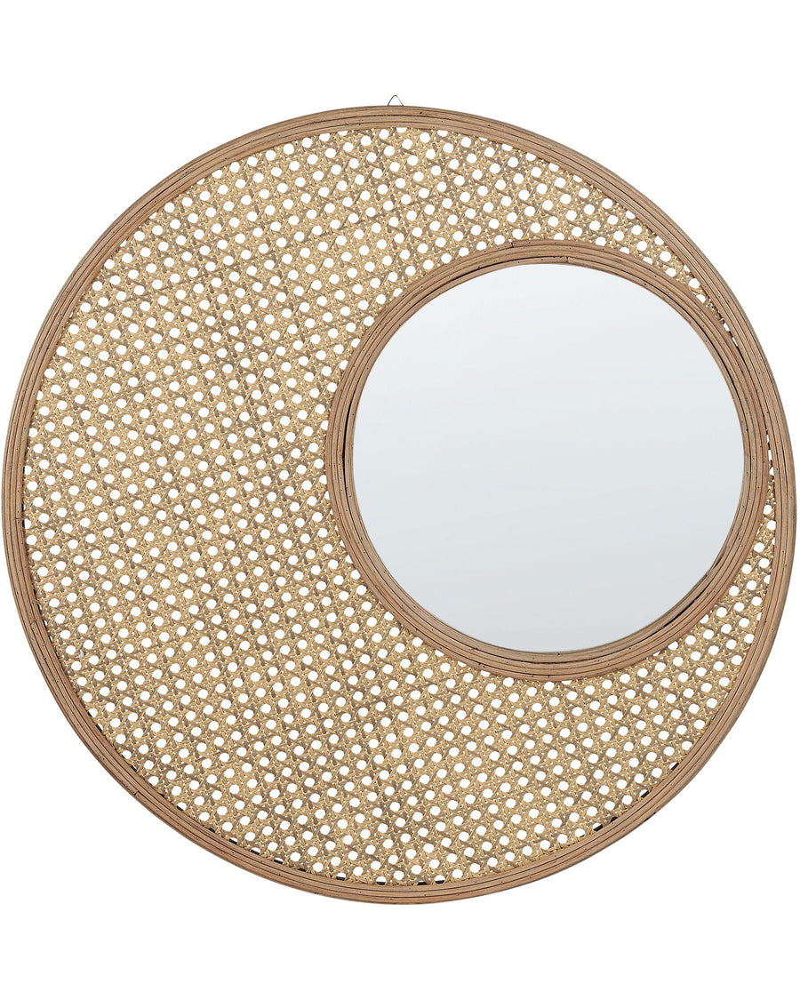 Wall Mirror Palau Rattan Natural Brown