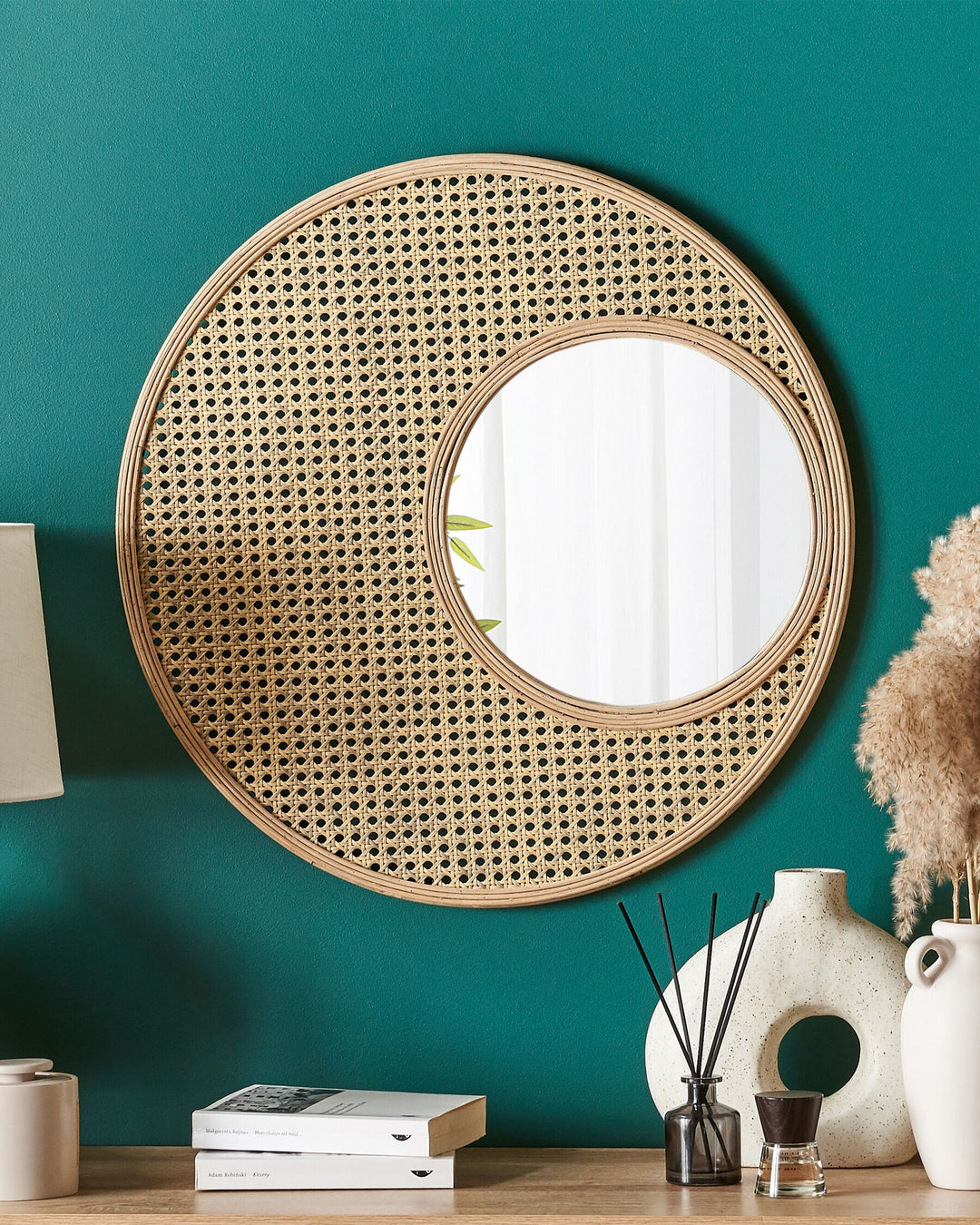 Wall Mirror Palau Rattan Natural