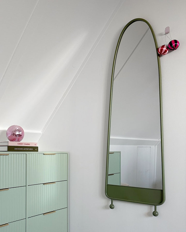 Wall Mirror Parnay Metal Olive Green