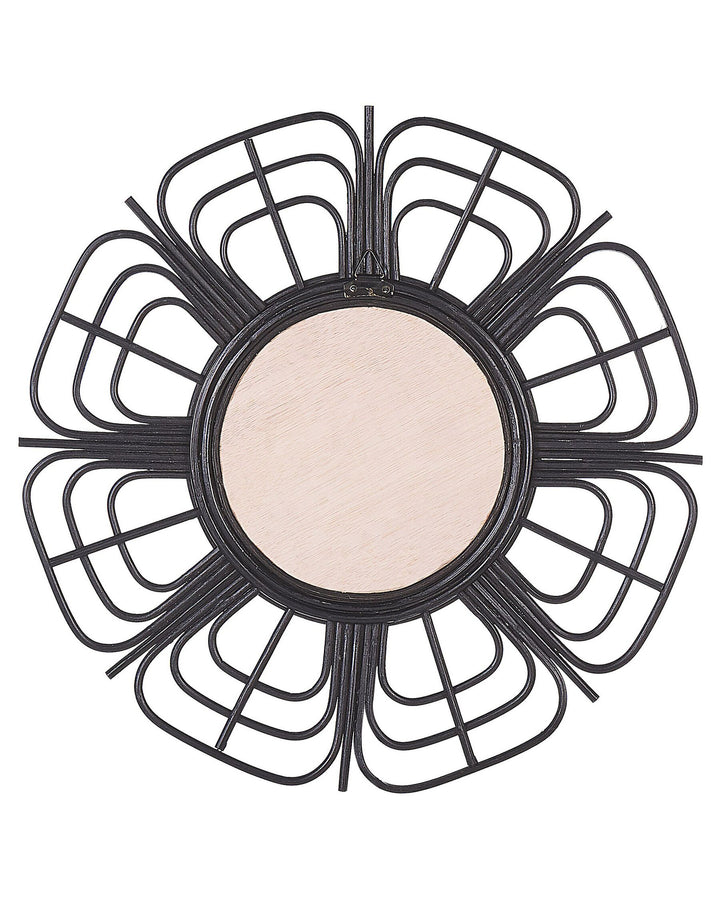Wall Mirror Pasaku Rattan Black