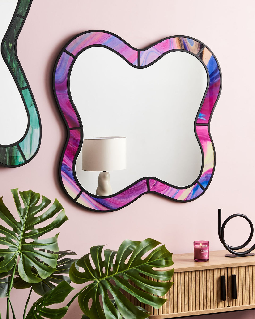 Wall Mirror Pulnoy Pink