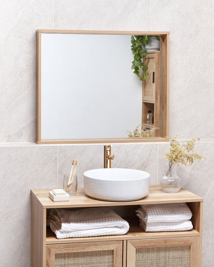 Wall Mirror Rosell Light Brown
