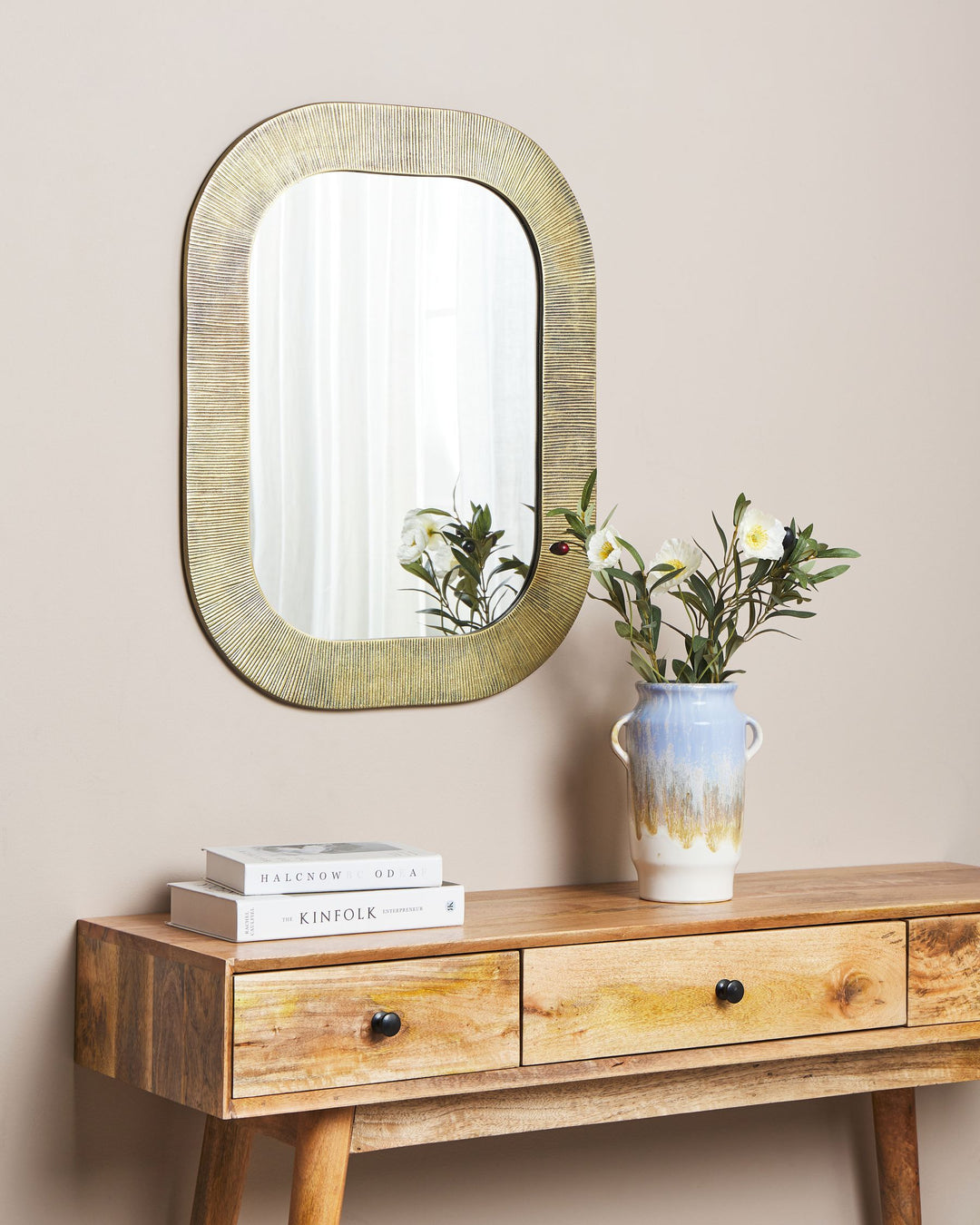 Wall Mirror Sankosz Metal Gold