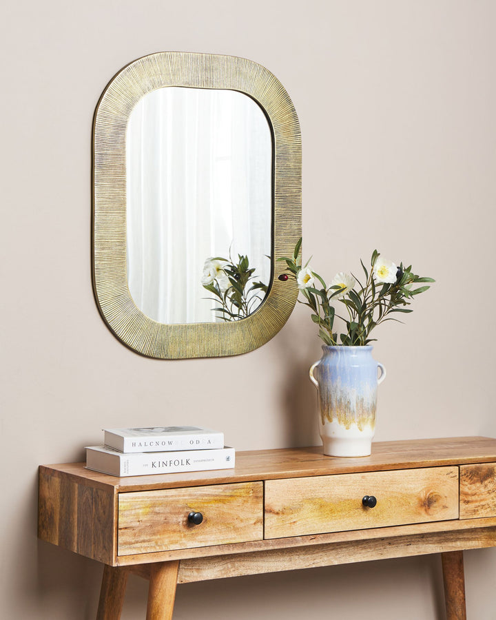 Wall Mirror Sankosz Metal Gold