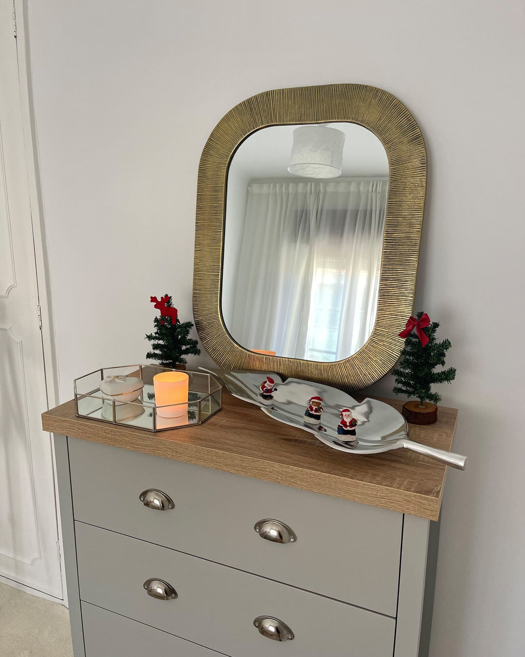 Wall Mirror Sankosz Metal Gold